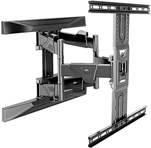 DRFGNF Support Mural pour téléviseur de 45 à 75 Pouces, Compatible avec la Plupart des téléviseurs Plats incurvés LED LCD OLED 4K, Bras pivotants à Double Articulation, extensio