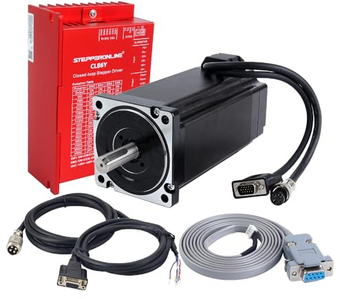 1-Achs Closed-Loop-Stepper-Kit 12,0Nm Nema 34 Motor& Treiber CL86Y-V20 | STEPPERONLINE, 2.0 0-8,5A 20-80VAC/30-110VDC Treiber