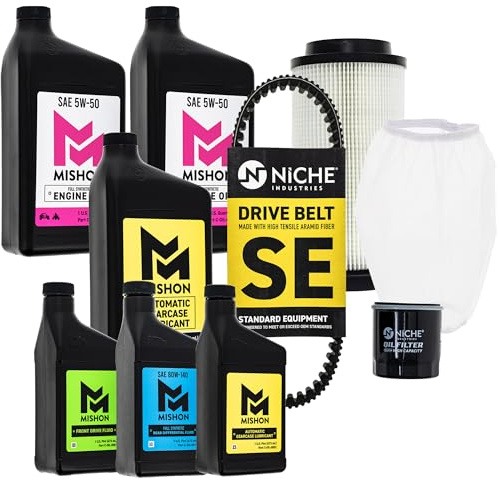 MISHON Full Service Kit 5W-50 for Polaris Sportsman 850 XP 1000 High Lifter Oil Change Belt 3211203