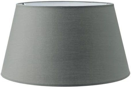 Home Sweet Home Stofflampenschirm LARGO, Dunkelgrau | 40 x 30 x 22 cm | Kann mit Stehleuchte verwendet werden | Geeignet für Wohnzimmer, Esszimme