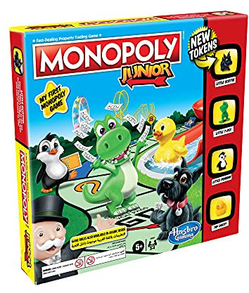 Monopoly Junior Board Game for Kids, Family Game for 2-4 Players Aged 5 and Up