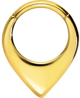 PIERCINGLINE Chirurgenstahl Clicker | SPITZ | Piercing Ring Ohrpiercing Helix Daith Tragus Septum Piercing | Farbauswahl