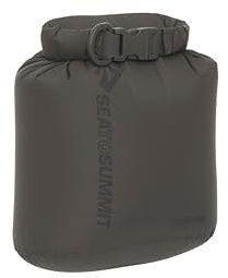 Sea to Summit - Lightweight Dry Bag XXS 1.5L - wasserdichte Aufbewahrung - Rollverschluss - Recycling-Gewebe - Befestigung & D-Ring - Wandern & Paddelsport - 14.1 x 10.7 x 19cm - Beluga Grey - 34g