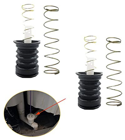 UtySty 2 Juegos de válvula de tapón de Goma para válvula de Sellado de Drenaje Universal para Lavadora y Secadora de Doble bañera 2 en 1, Accesorios de Lavadora