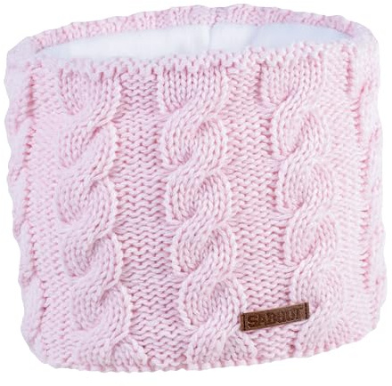 SABBOT Damen loop schal, Warme Winter Scarf Mit Fleece-Futter, Gestrickter Schal, Geschenk für Frauen (Hellrosa)