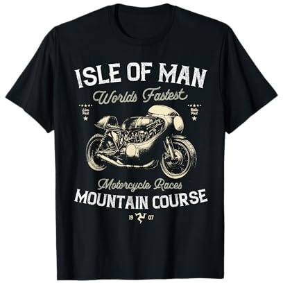 Retro Isle of Man Motorcycle Races Vintage Motorbike Race T-Shirt