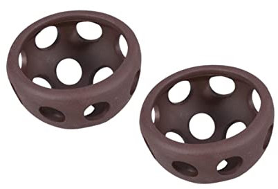 SEWOART Nid De Crevettes en Céramique Microporeuse 2 Pièces Pot D'élevage De Crevettes Argile Large Abri Aquarium pour Reproduction