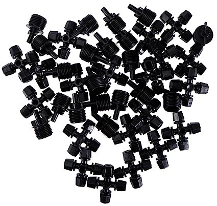Toyvian 20pièce Buse Micro-Goutte à Goutte Auto-amorçante Buse pour Tuyau Arrosage Pulvérisateur De Contrôle Eau Arroseur De Jardin pour Plantes