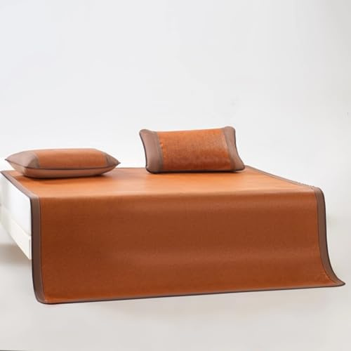 Rattan Kühlmatte, doppelseitige Bambusmatte für Bett, 2/3 Stück Sommer kühlende Bambusmatte, Home Atmungsaktive Isomatte, gewebte Kühlmatte