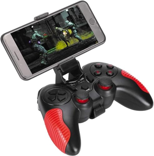 Vendopolis Mando Inalámbrico Xtrike Me GP-45 – Gamepad Multiplataforma para PC, PS3 y Android | Conexión Wireless + USB | Joysticks Analógicos | Clip para Smartphone