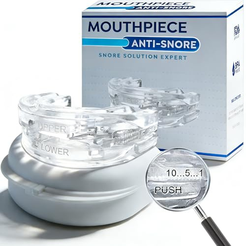 Anti Ronflement,Orthèse anti-ronflement,Goutiere Dent Bruxisme,Il RéSout Efficacement Le ProblèMe Du Ronflement Pendant Le Sommeil,Anti-ronflements réglables en silicone anti-ronflement-White