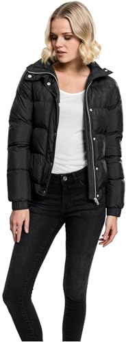 Urban Classics Giacca da donna con cappuccio, Giacca, Nero (Black 7), M