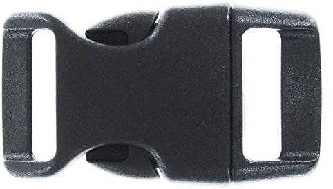 Golberg G 5/8 Konturierte Seite Release Schnallen – Ideal für Paracord Armbänder – mehrere Farben & Mengen, schwarz, 25 Pack