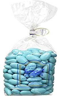 Confetti Pelino Sulmona dal 1783 Confetti Celeste alla Mandorla Sicilia Bambino - 1000 gr