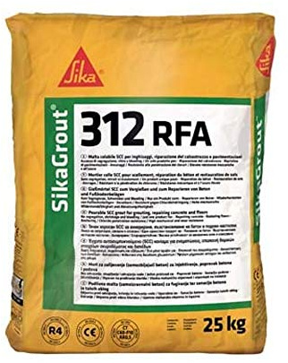 SIKA SIKAGROUT 312 RFA MALTA CEMENTIZIA COLABILE FIBRORINFORZATA 25 KG