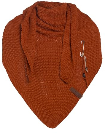 KNIT FACTORY - Dreiecksschal Coco - Damen Strickschal mit Wolle - Umschlagtuch für den Herbst und Winter - Winterschal - Dreieckstuch - Hochwertige Qualität - XXL Schal - 190 x 85 cm