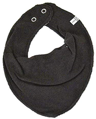 Pippi Baby Halstuch Lätzchen Dreieckstuch Biobaumwolle UNI (Schwarz)