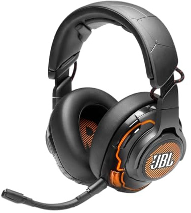 JBL Quantum One - USB wired over-ear professional gaming headset with head-tracking enhanced JBL QuantumSPHERE 360, Active noise cancelling and Hi-Res certified sound (Black)