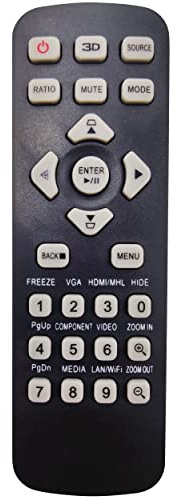 Leankle Fernbedienung T-2501 für Acer Projektoren H6512BD+, H6521ABD, H6521BD, H6522ABD, H6522BD, H6540BD, H6545BD, X1123HG, X1126AH, X118, X1186G, X118AH, X118H, X118HG, X1223HG, X1226AH, X128