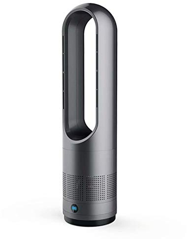 SABYDICAR Bladeless Heater Fan,1400W Space Heater & 8 Speeds Tower Fan, 80° Oscillating Air Circulator Fan with Remote Control,Cooling and Heating bladeless Desk Fan, Silent 8 Hour Timer,LED Display