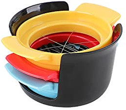 Eierschneider, Ostern 3 in 1 Eierschneider für hartgekochte Eier, Edelstahldrahtschneider, für Eier, Erdbeeren, Beerenobst und Gemüse, leicht zu reinigen, zeitsparend