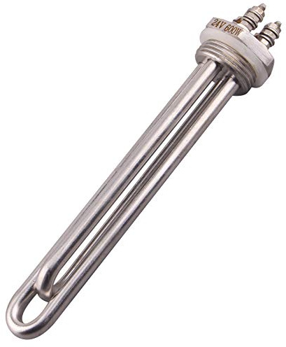 AIICIOO Heizelement Edelstahl 1 Zoll Durchmesser 33.2mm 2U 24V 600W