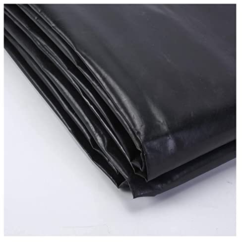 UHEKC Teichfolie wasserdichte Innenfuttermembran Verstärktes HDPE Garten-Pool-Membran, 100% Wasserdicht Dehnungsbeständig, Anpassbar (Color : Black, Size : 1x3m)