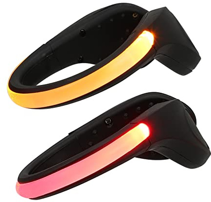 BESPORTBLE Leuchtende Schuhclips mit Warnlicht 2 Stück aus Abs und LED