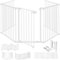 KESSER® Barrière de protection pour cheminée avec porte en métal, Barrière de sécurité pour four, Barrière de sécurité pour animaux, pour la sécurité des enfants, 305cm