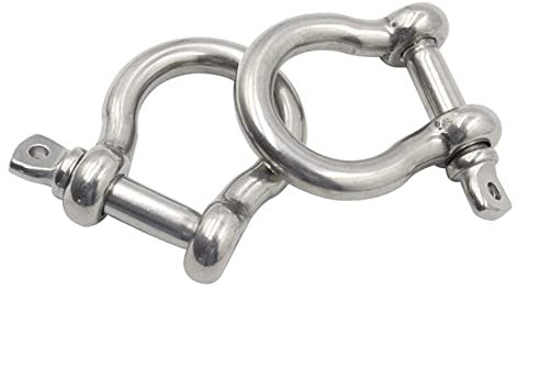 U-Bolzen, 10 Stück/Lot Edelstahl U-Bolzen Kabelschnalle M4/M5/M6/M8 Typ U Schlinge Seil Schleife Schäkel Manschettenknöpfe Schraube zur Befestigung (Farbe: M5 (10 Stück)) ( Color : M8 (10 Pcs) )