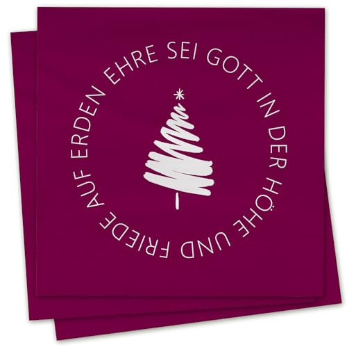Ehre sei Gott in der Höhe und Friede auf Erden - Servietten: 20 Servietten