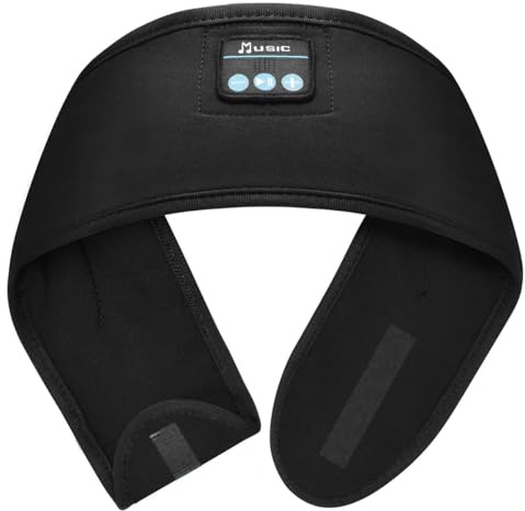 Sportmusik Kopfhörer, Kabelloses Bluetooth 5.0-Kopfband, Schlafkopfhörer, Ultraweiche, Waschbare Schlaf-Kopftücher, Perfekt für Training, Joggen, Yoga, Wandern, Reisen, Entspannung, Geschenke
