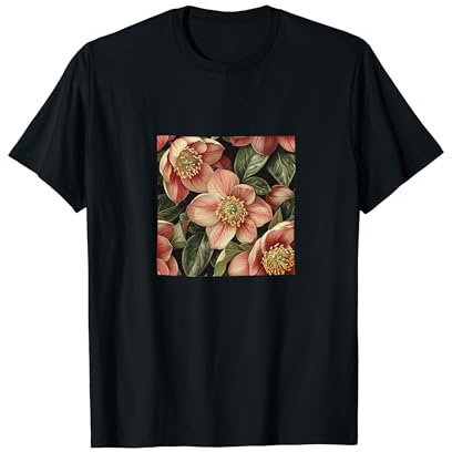 Motif floral hellébore T-Shirt