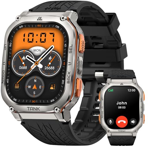 KOSPET 13000018000 Smartwatch Tank M3 Ultra 5.0 cm AMOLED schwarz