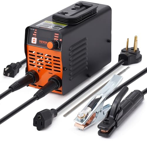 VEVOR 220 V Stabschweißgerät, 120 A ARC/Lift WIG-Schweißgerät mit großem LED-Display, tragbares 2-in-1-Stabschweißgerät mit Hot Start Arc Force Anti-Stick VRD, MMA ARC-Schweißgerät, Schweißen