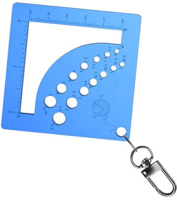 KACCDE Acrylics Knitting Gauge Ruler Square Knitting Tool Crochet Hook Knitting Needle Gauge Crochet Yarns Measuring Tool