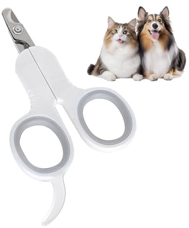 Pixaro Krallenschere Katzen Edelstahl - Katzen Krallenschneider Einfach zu Sicher, Krallenschere für Hunde, Katzen Nagelschere, Katzenkrallen Schneider für Katzen Hunde Kaninchen und Kleintiere
