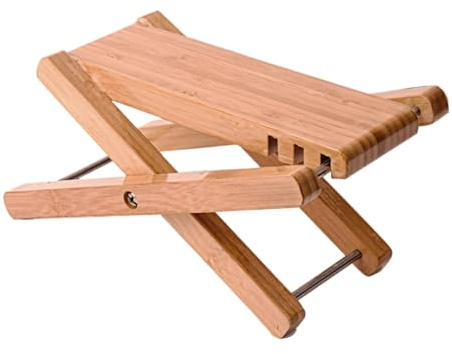 Taburete plegable para guitarra, soporte de madera ajustable para guitarras clásicas y acústicas, accesorio de música portátil y compacto