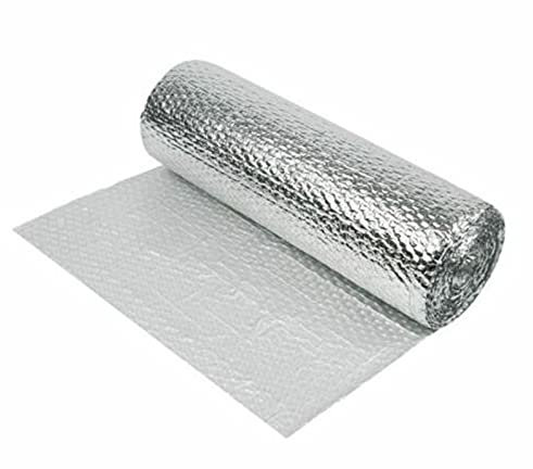 Aislante Térmico Reflexivo Aislamiento de lámina de Burbujas Rollo de Aislamiento térmico de 5 mm Aislamiento de Polietileno Material con Respaldo Reflectante Colchonetas para Dormir y para el Suelo