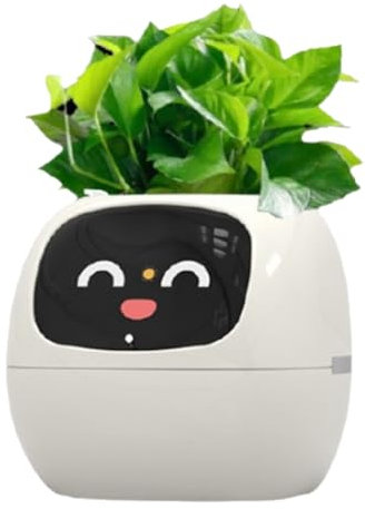 Asyduey Maceta Inteligente Ivy, Maceta Pequeña Recargable por USB para Decoración de Interiores, Hace Que Cultivar Plantas Sea Fácil y Divertido, Color