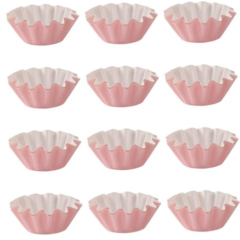 Alipis 50pcs Thick Paper Cake Liners Baking Cups Cupcake Trays for Bakery Home Baking