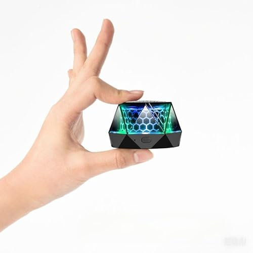 Eageroo Mini altoparlante magnetico Bluetooth portatile compatto – Mini altoparlante senza fili con RGB per frigorifero