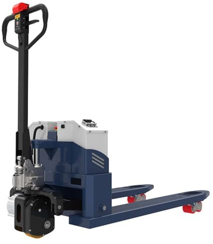 ZXCVBNMQ Transpalette électrique à Pied, Chariot élévateur Lourd de 6600 LB pour Les entrepôts industriels et Les allées étroites d'une Largeur de 685 mm