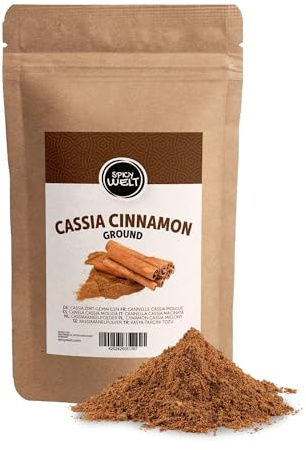 Spicy Welt Cannelle Cassia Moulue (500g) – Poudre de Cannelle Intense | Pour Pain d'Épices, Tartes, Tajines & Desserts | Arôme Puissant & Boisé | 100% Naturel, Sans Additifs
