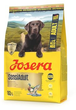 JOSERA SensiAdult mit Lachs & Ente (1 x 3 kg) | Premium Trockenfutter für mittlere und große Rassen | Für Sensitive Athleten | Immune Plus für EIN intaktes Immunsystem | glutenfrei | 1er Pack