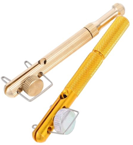 BIUDECO Kit 2 Outils à Nouer pour Pêche en Aluminium et Cuivre Dispositif de Fixation d'Hameçon Rapide et Précis Outil Portable pour Nouer Ligne et Matériel de Pêche en Extérieur
