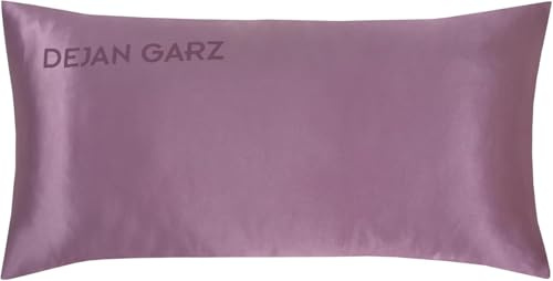 Dejan Garz Satin Kopfkissenbezug 40x80 cm – Orchid Dust – Haarschonender Satinkissenbezug für Haare & Haut – Weniger Haarbruch & Anti-Frizz – Für ruhige Nächte & EIN Komfortables Schlafgefühl, Vegan