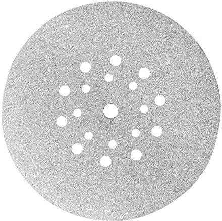 kwb Schleifscheibe Ø 225 mm aus Korund mit Stearat-Beschichtung, Körnung 80, werkzeuglosem Wechsel, Vollkunstharz-Verleimung und verstärktem Papierträger für den groben Schliff von Holz und Lack