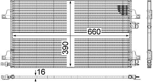 MAHLE CP 68 000S AC 366 000S A/C-Kondensator BEHR