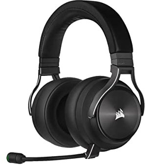 CORSAIR VIRTUOSO RGB WIRELESS XT Multiplatform Gaming Headset With Bluetooth – Dolby Atmos – Omni-Directional Microphone – iCUE Compatible – PC, Mac, PS5, PS4, Nintendo Switch, Mobile – Black